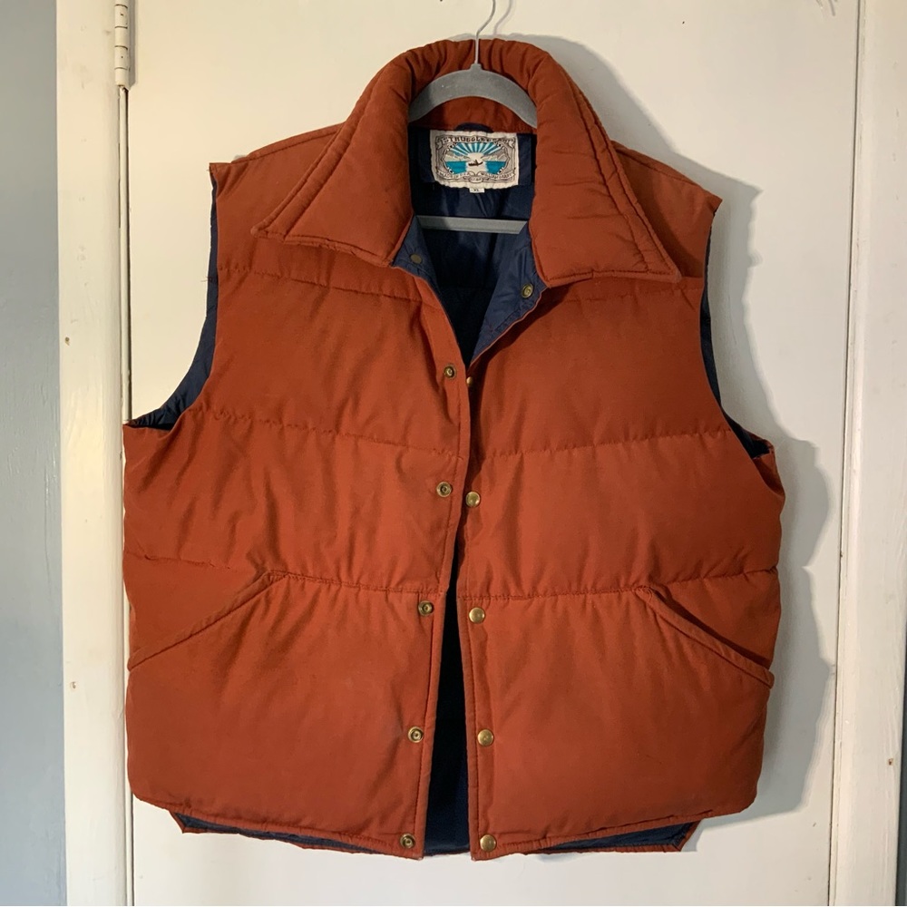 Struggle Gear Down Vest Men’s Red Blue XL made in USA